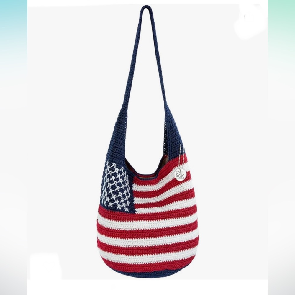 The Sak Crochet Craze 120 Hobo Americana Large Shoulder Purse with Single Strap